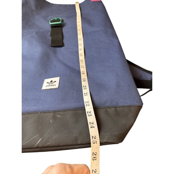 Adidas Blue & Black Roll-Top Backpack - Picture 9 of 11